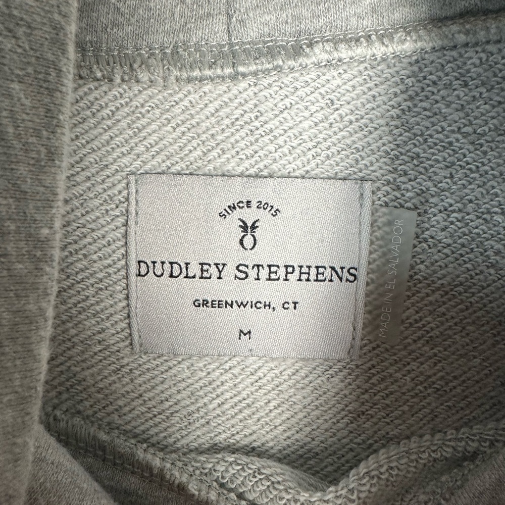 Dudley Stephens Liona Light Gray Turtleneck Sweatshirt in French Terry -M- - Picture 2 of 9
